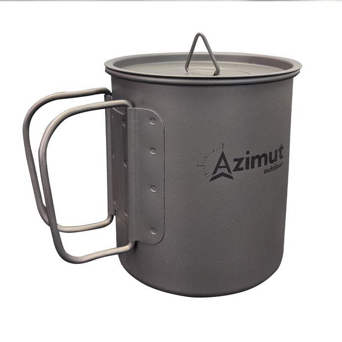 Kettle Pot Titanium 600 Ml - Bouilloire+ Pot | Azimut Outdoor Azimut outdoor Matériel de bivouac et camping