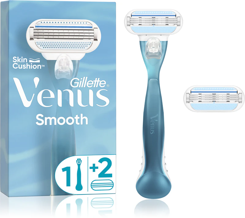 Gillette Venus Glattrasierer + 2 Ersatzköpfe