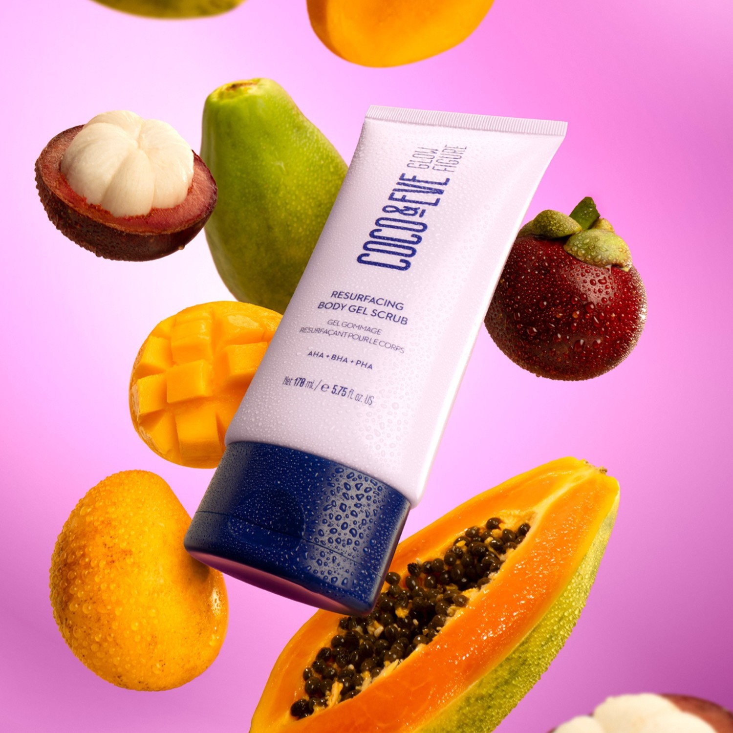 Coco & Eve Glow gel za tijelo, piling za tijelo koji podmlađuje figuru – 170 ml