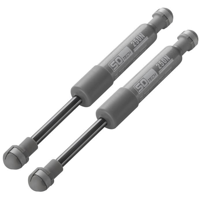 Amortiguador de gas de 2 piezas con muelles de compresión de 250 N. Pieza de repuesto para KESSEBÖHMER Lift-o-Mat de SOTECH.