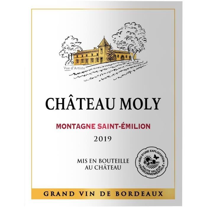 Château Moly 2019 Montagne Saint-Emilion - Vino Tinto Burdeos