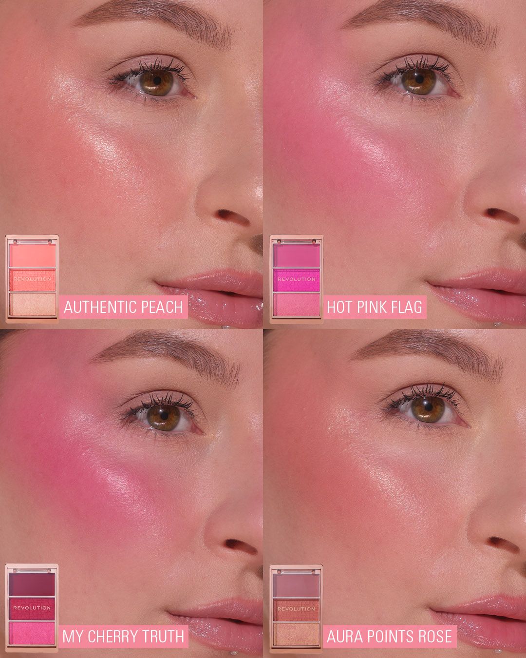„Icon Blush“ skaistalų paletė Skaistalai