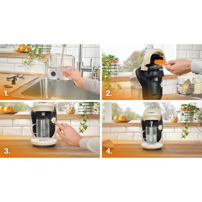 Cafetera multifunción - BOSCH - TASSIMO - T11 Estilo Vainilla - 1400 W