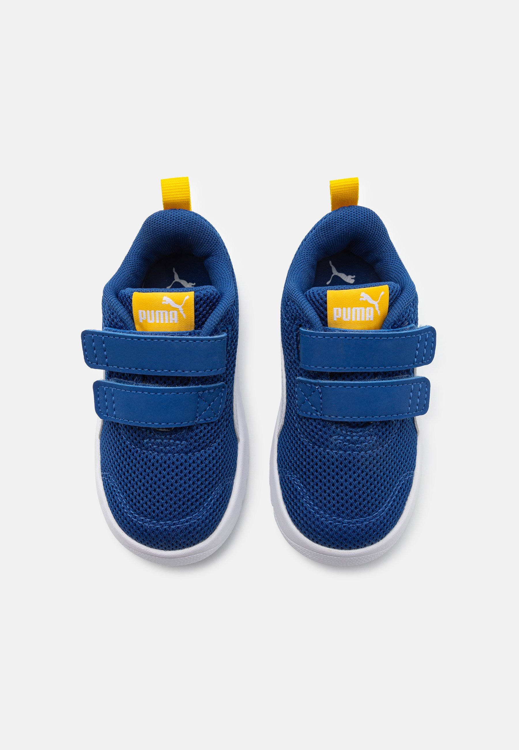 Puma COURTFLEX V3 UNISEX - Straßenlaufschuhe - Clyde Royal/Weiß/Sunny Yellow