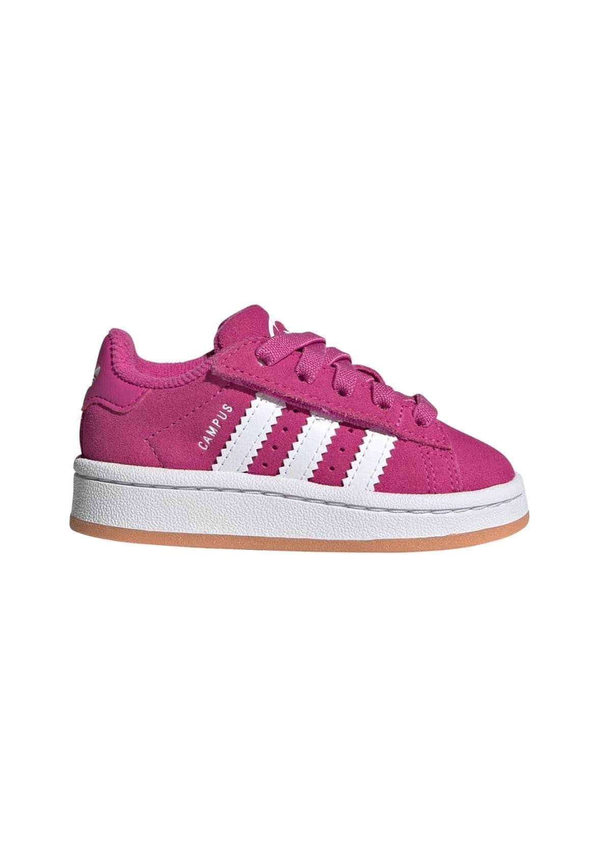 adidas Originals CAMPUS - Buciki dziecięce - półprzezroczysty fuksja chmura biała guma