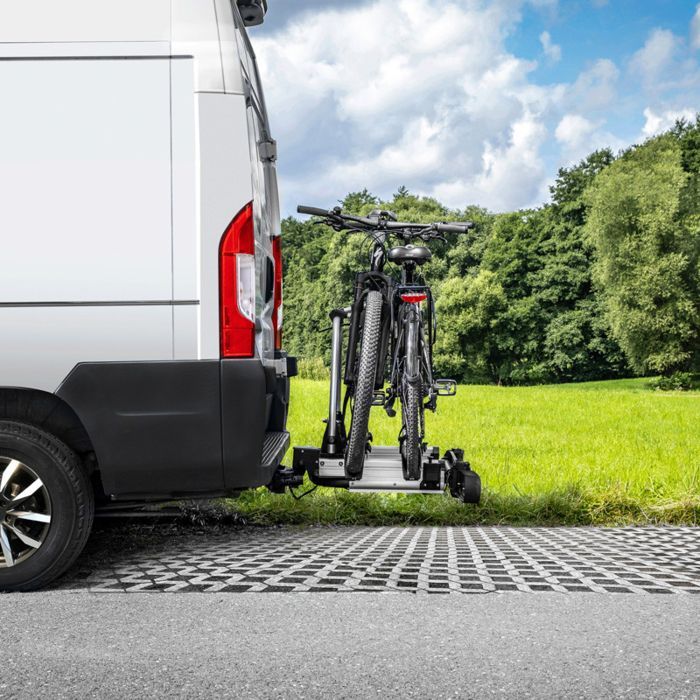 LAS SD260 bike rack for 2 bikes, specially designed for van swing doors - LAS