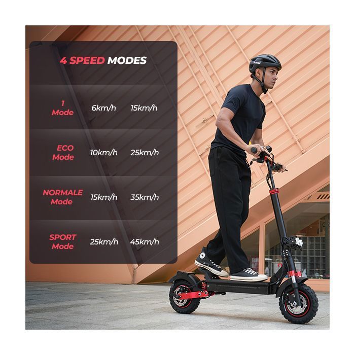 Trottinette Electrique Pliable iX5S pour Adulte, Autonomie 60KM, Moteur 1000W, Batterie 15Ah, Pneus 11