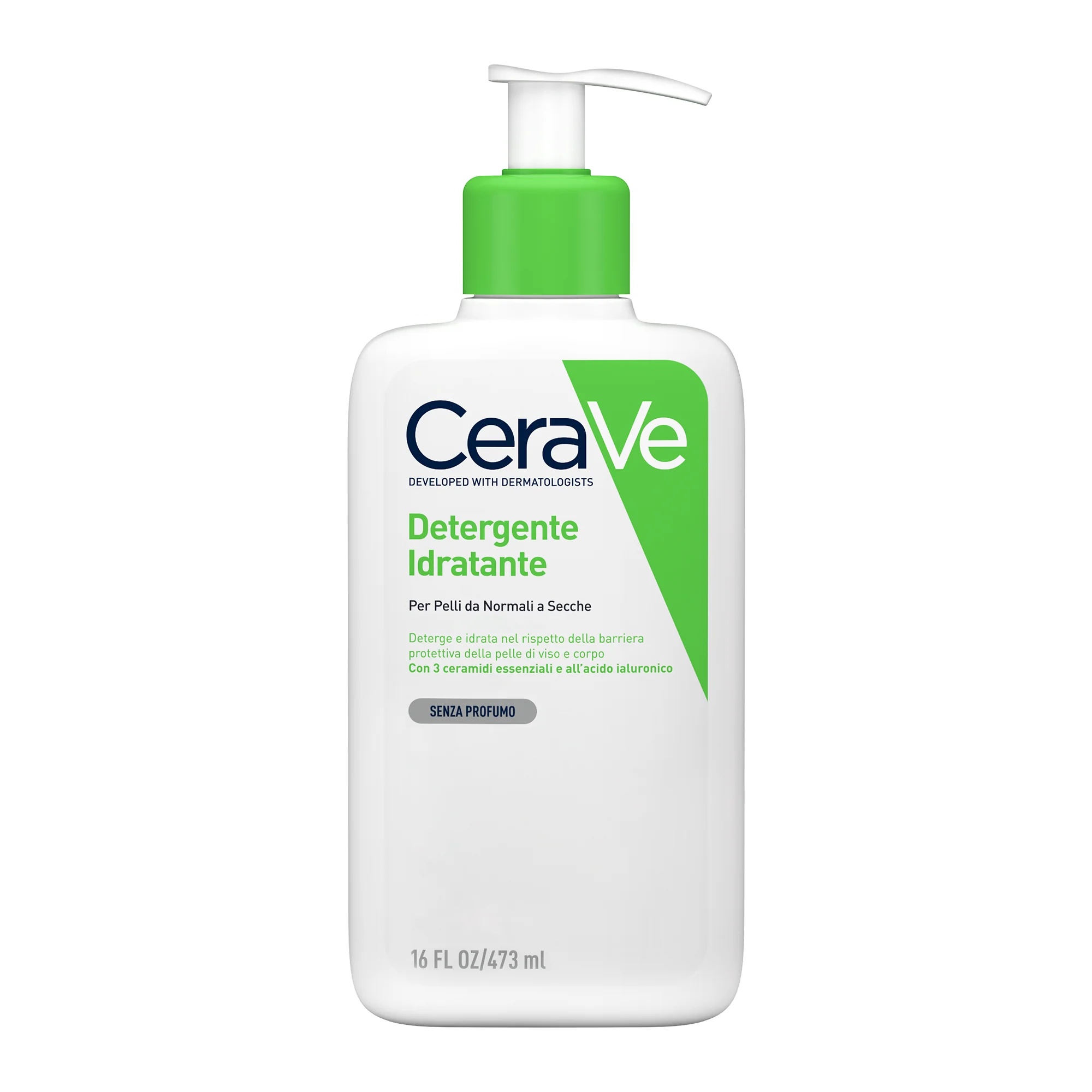 CERAVE Feuchtigkeitsspendender Reiniger 473 ml Für trockene und normale Haut