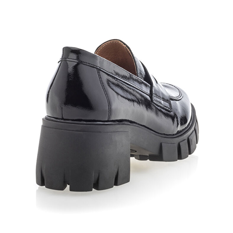 Svarta loafers/båtskor för kvinnor