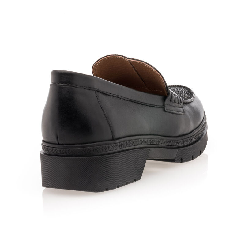 Svarte loafers/båtsko til dame