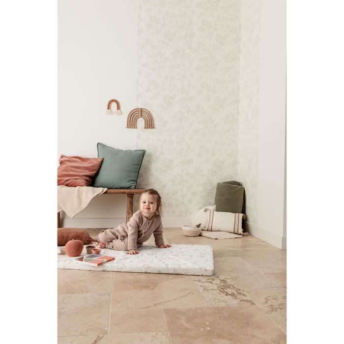 Materasso nomade Balloons - 120 x 60 x 4 cm - Bianco - TINEO