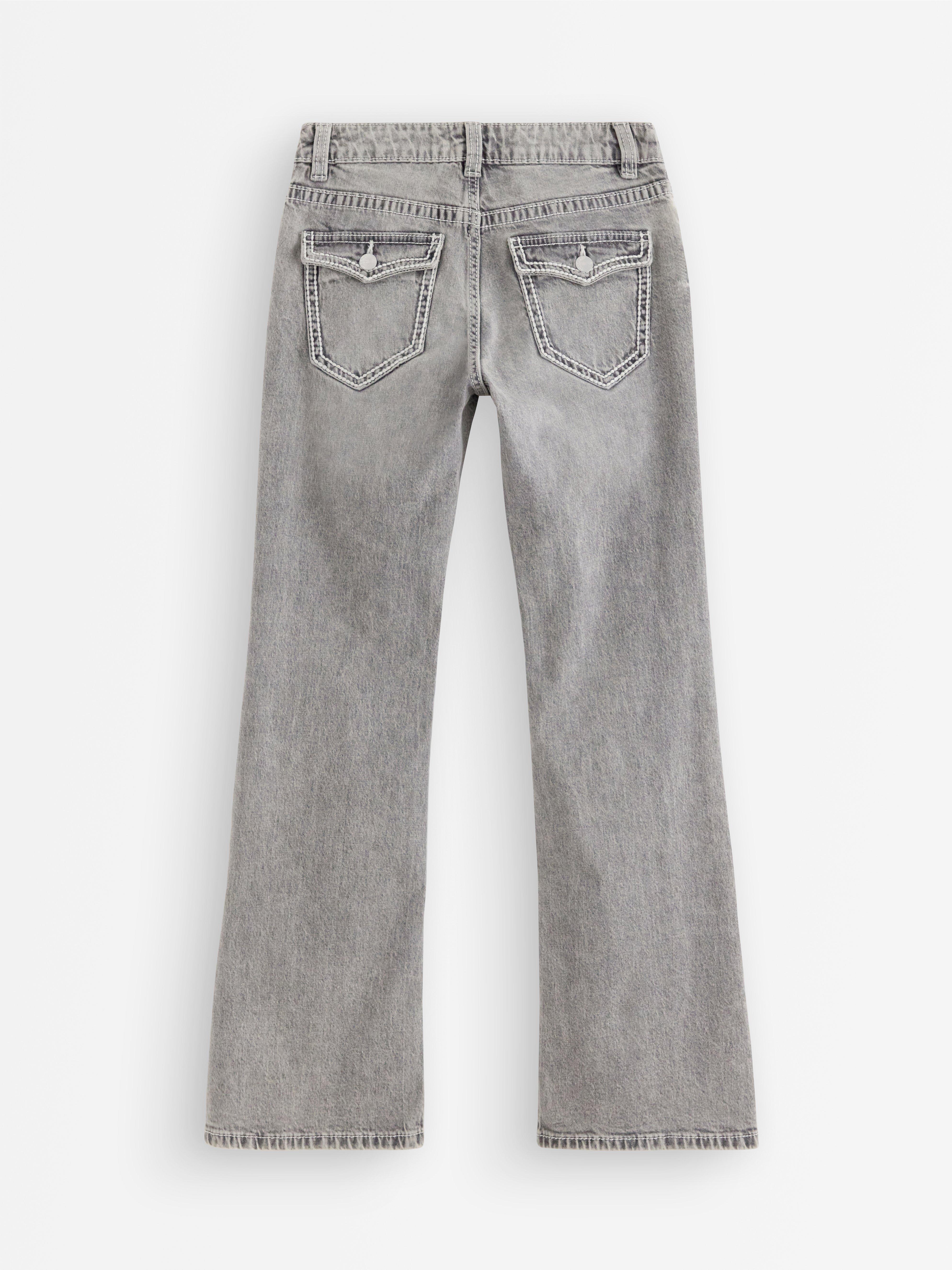 Pantalones vaqueros acampanados FREJA grises