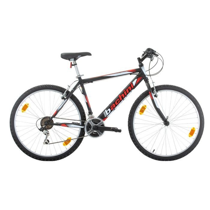 Mountain bike da uomo da 26 pollici, 18 velocità, freni V-brake + trasmissione Shimano (Offerta speciale: pompa e parafanghi inclusi)