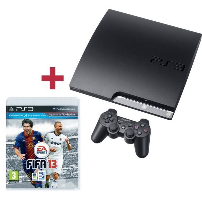 PS3 160GB ZWARTE CONSOLE + FIFA 13