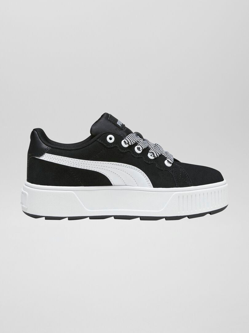 Puma 'Karmen' sneakers met dikke zool - ZWART