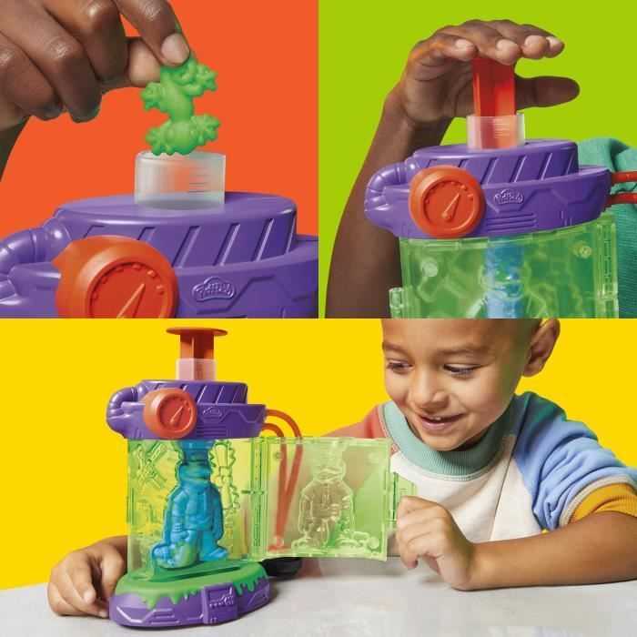 Play-Doh Les Tortues Ninja Station de mutation, coffret de pâte à modeler, loisirs créatifs pour enfants, dès 4 ans