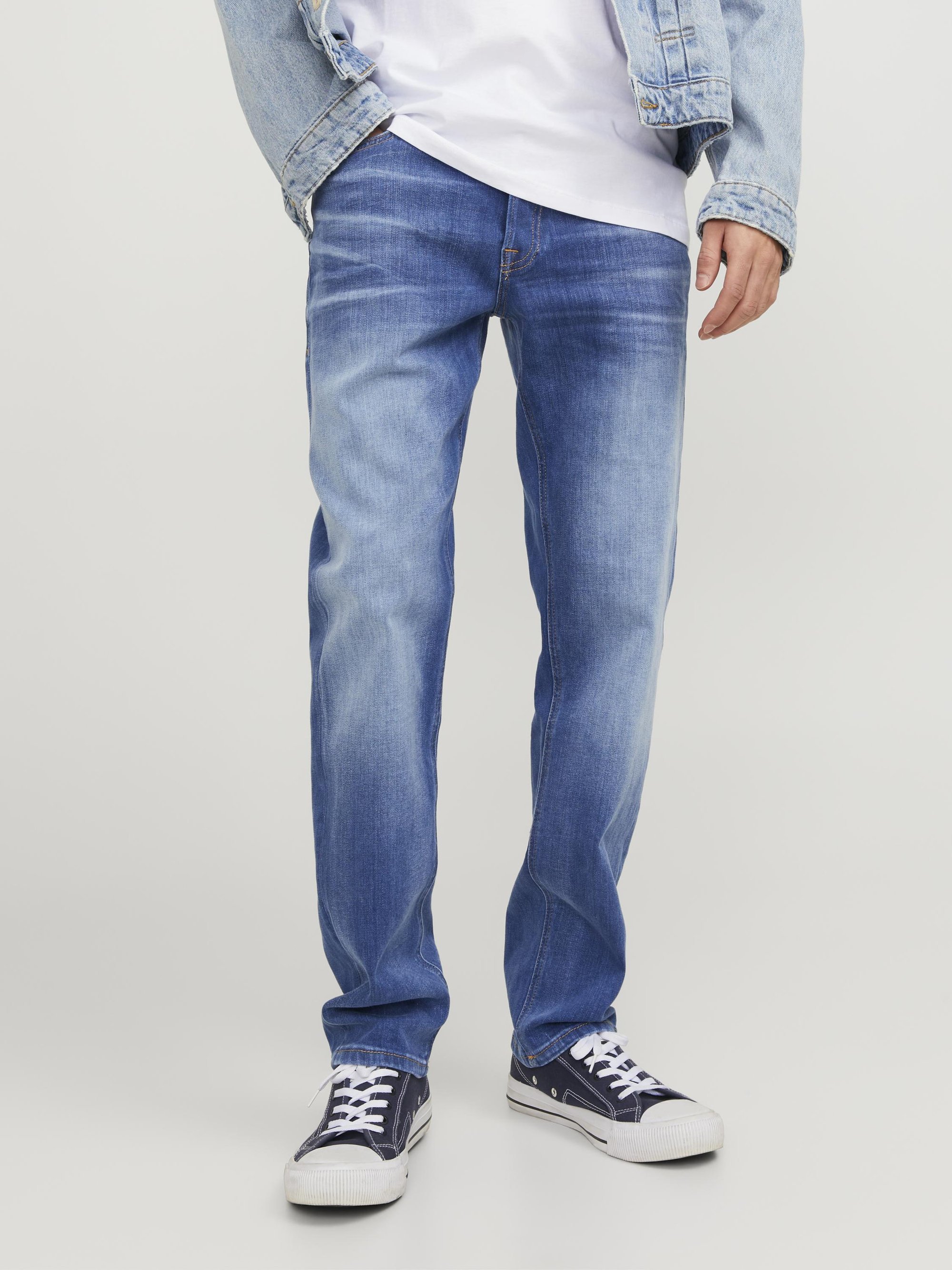 Jack & Jones MIKE ORIGINAL - Rechte jeans - blauwe denim