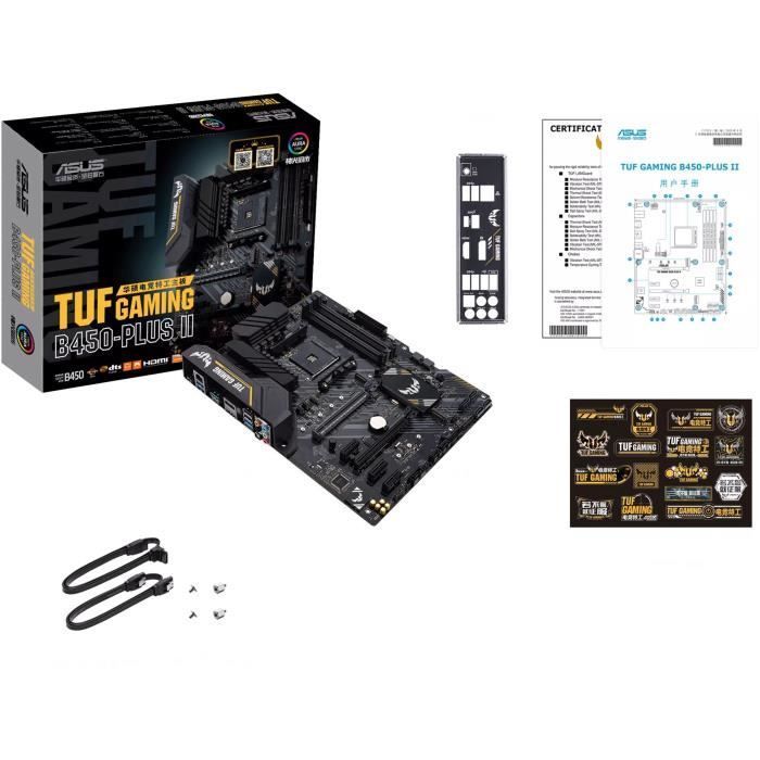 Placa-mãe - ASUS - TUF GAMING B450-PLUS II - AMD B450 - Soquete AM4 ATX