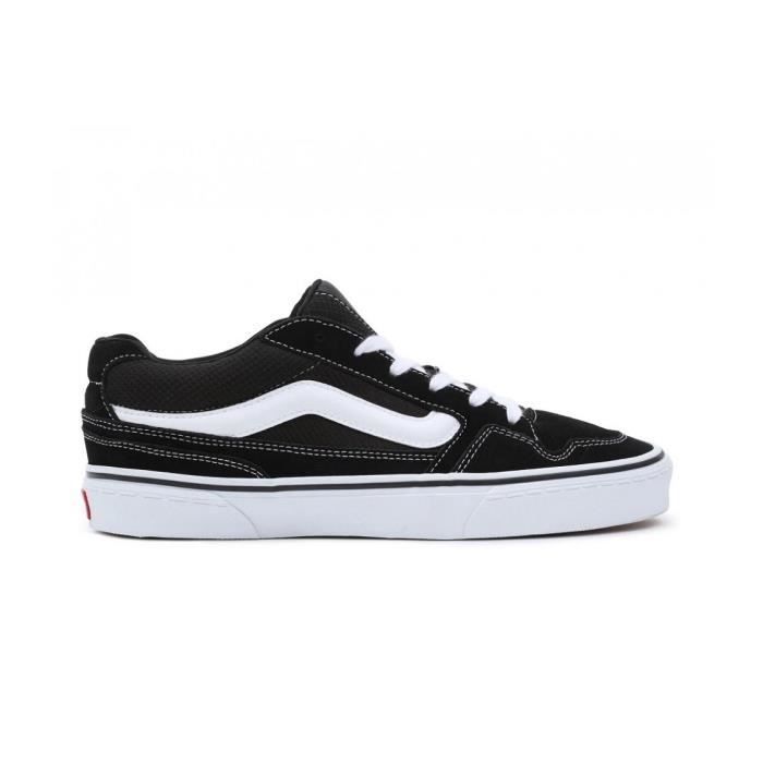 Vans Caldrone Junior da ragazzo, nere - Scarpe basse stringate, tomaia in tessuto, suola waffle