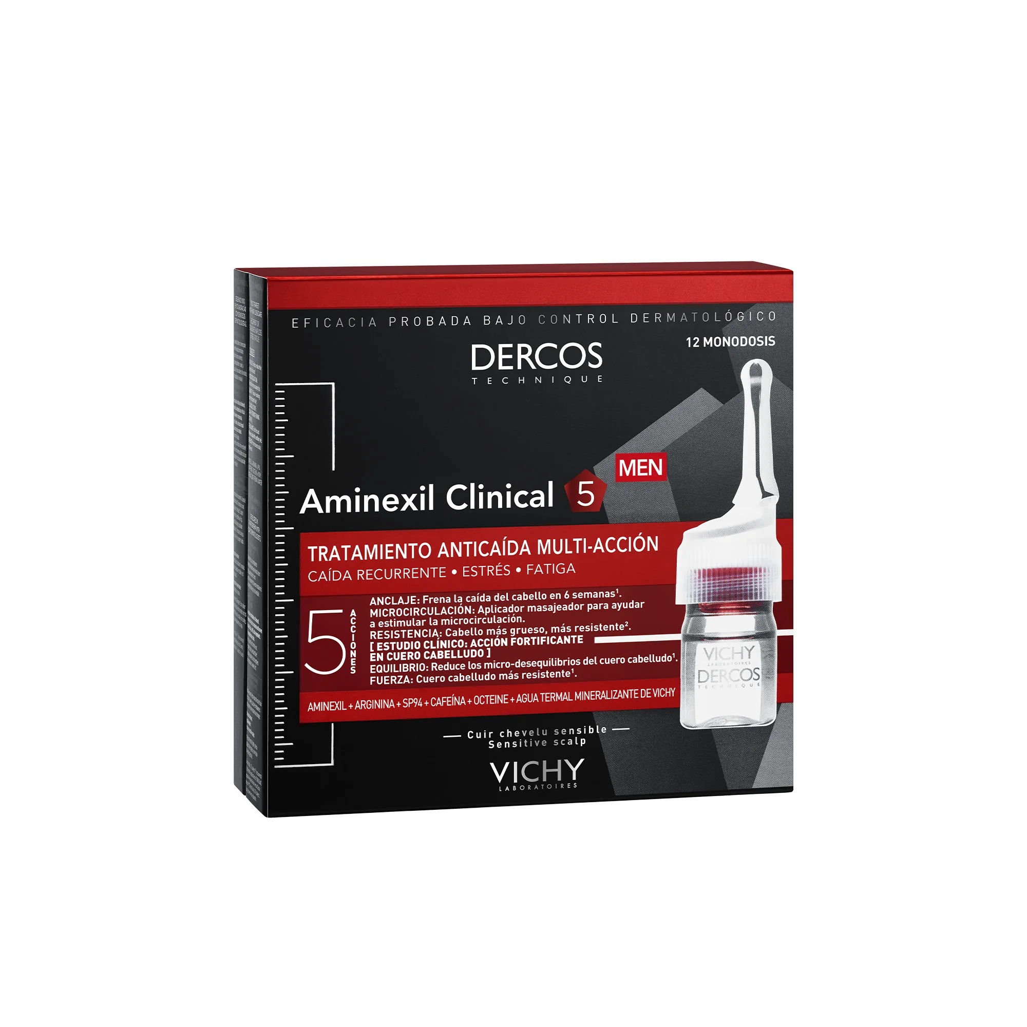 VICHY Vichy Dercos Aminexil Intensive 5 Men 12 ampullen tegen haaruitval