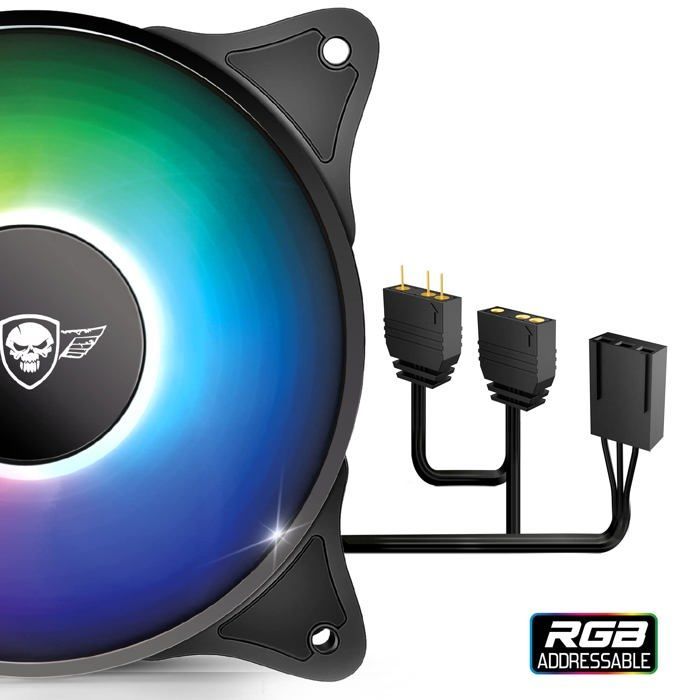 Ventilateur - SPIRIT OF GAMER - AIRFORCE SERIES - 120 mm - RGB Adressable - Silencieux