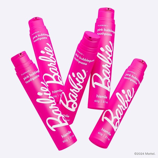 HiSmile - Zubná pasta - Barbie Pink Bubblegum 60g<br>60g