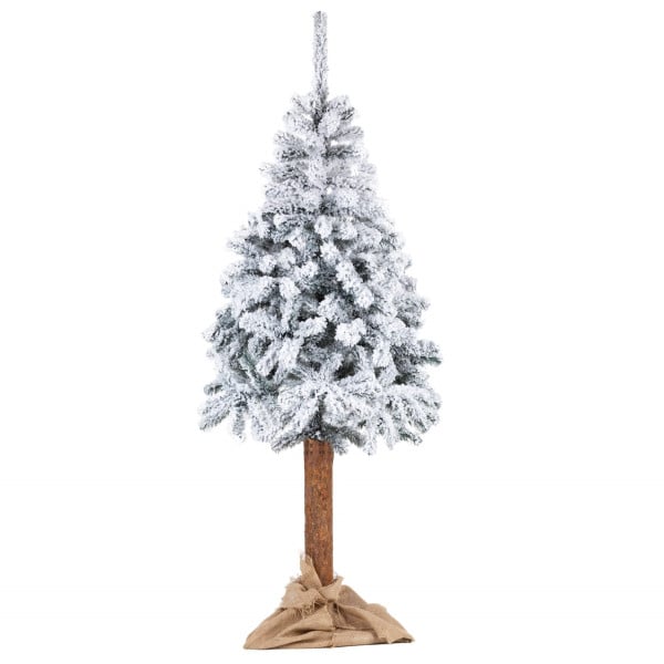Choinka na pniu sztuczna, świerk śnieżony 220 cm