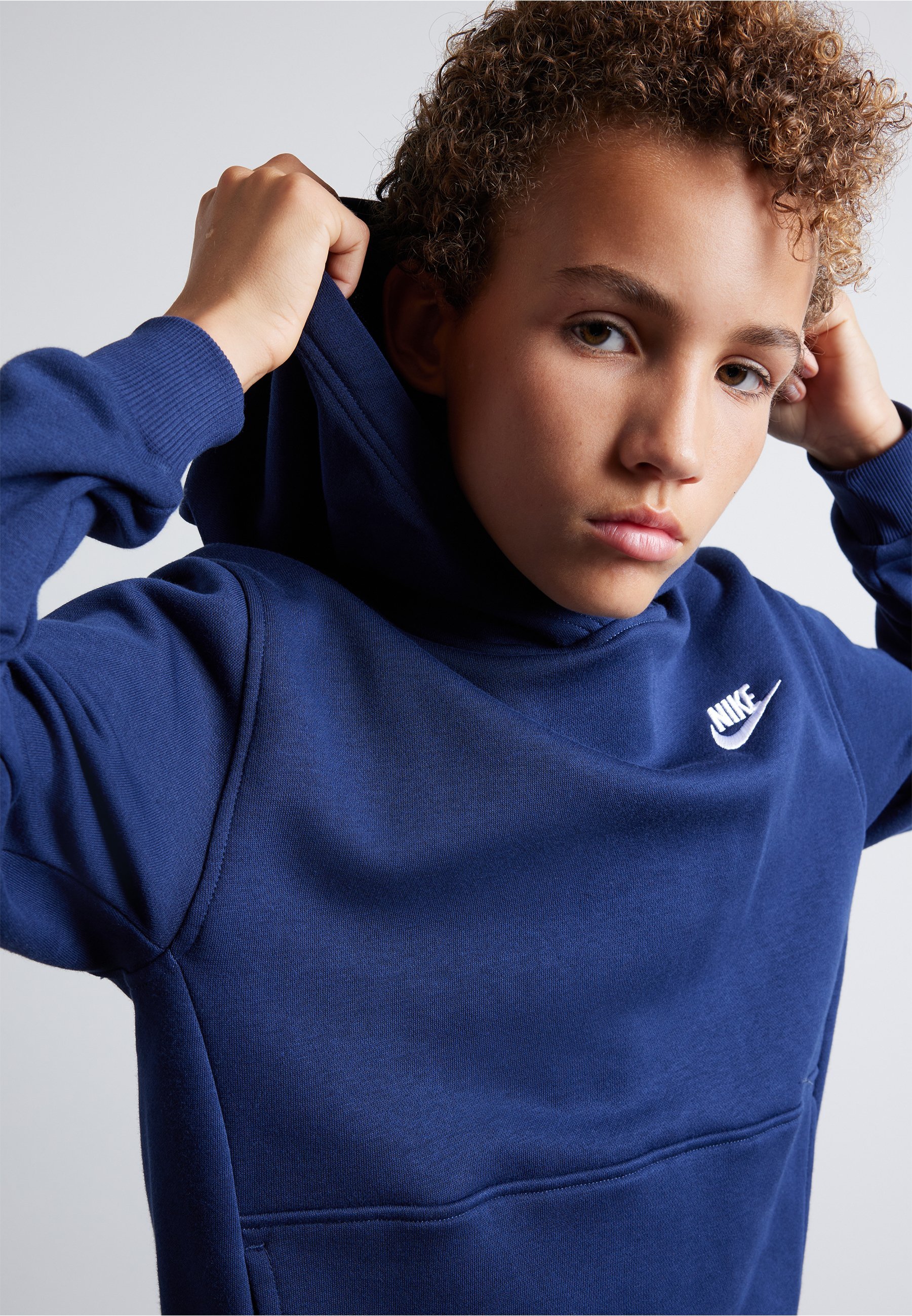 Sweat-shirt Nike Sportswear CLUB UNISEX - bleu marine/blanc