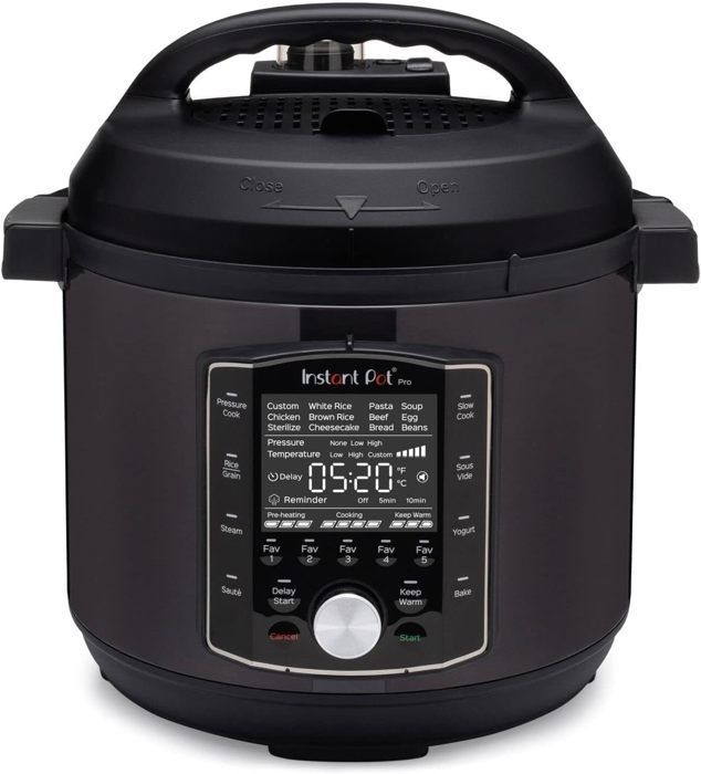 Instant Pot Pro 10-in-1 Multifunctionele Elektrische Kookpan - 1200W - Zwart - 5,7L