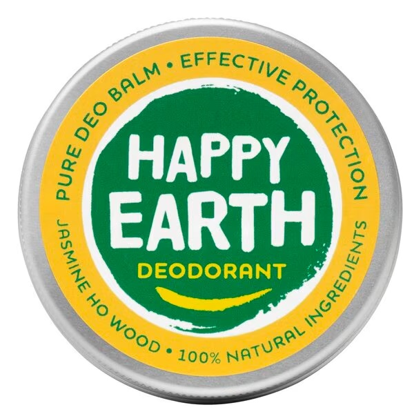 „Happy Earth“ 100 % natūralus jazminų ir medžio dezodorantas-balzamas, 45 g