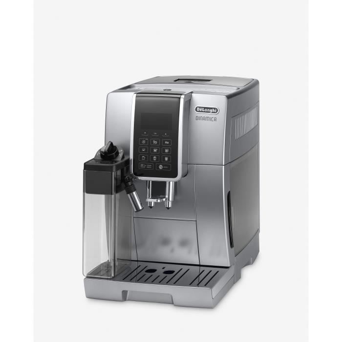 Cafetera espresso De'Longhi Dinamica ECAM350.75.S con molinillo incorporado - 6 recetas - Plata