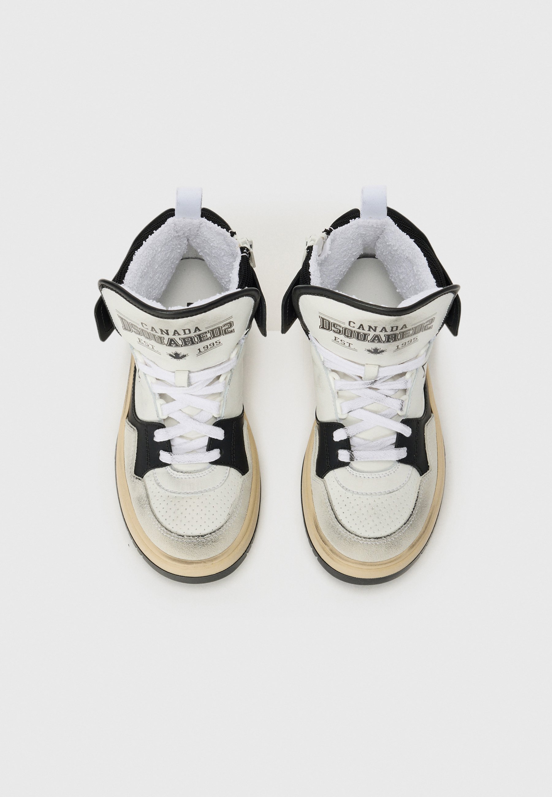 Baskets montantes Dsquared2 UNISEX - blanches/noires