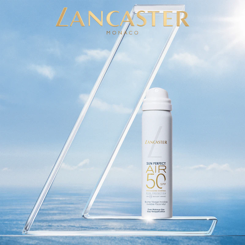 Lancaster Sun Perfect Air Invisible Face Mist na rozprašovanie pleti počas pobytu na slnku