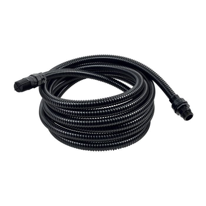 Tuyau aspiration flexible 7 mètres pour pompe à eau-diamètre 22mm avec crépine et clapet anti-retour