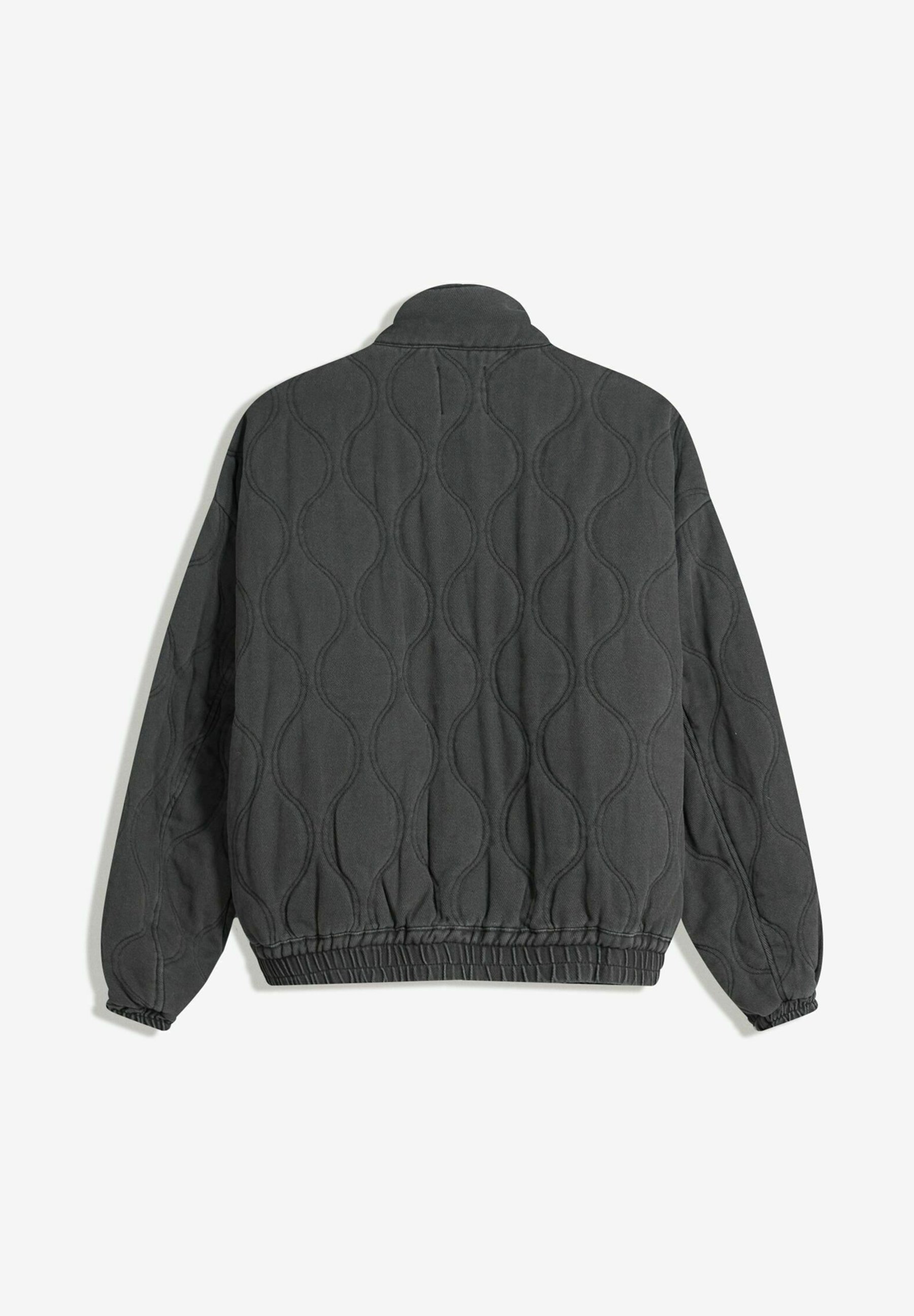 „Bershka FADED-EFFECT“ – bomber stiliaus striukė – mėlyna/pilka