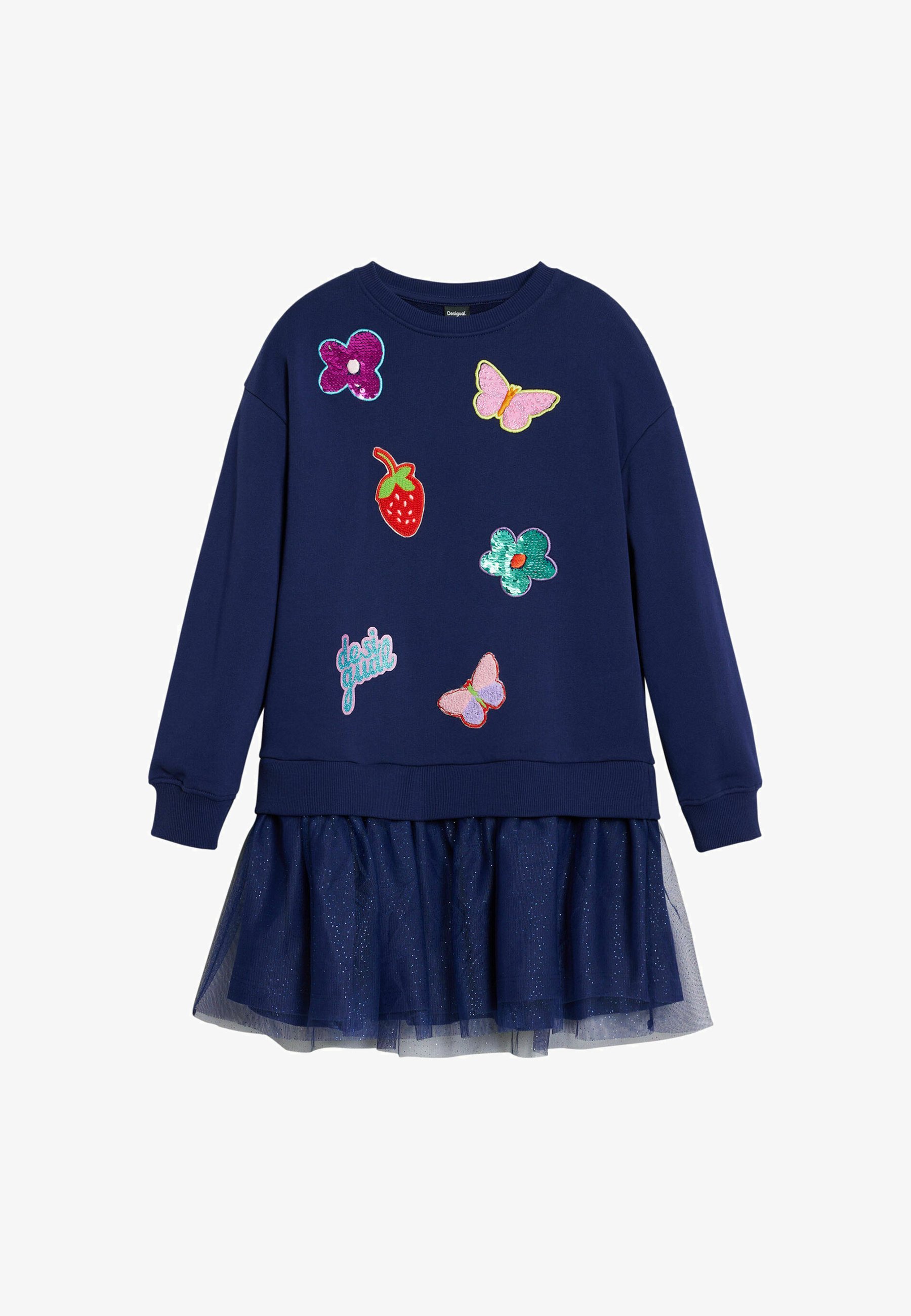 Desigual CON FIGURE - Abito da giorno - blu