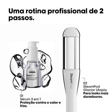 Plancha alisadora de vapor profesional L'Oréal Professionnel SteamPod 4 Edición Limitada Glacial Utopia 1 unidad 1 unidad