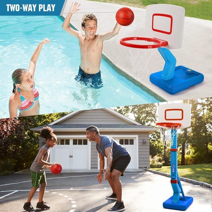 Children's Indoor/Outdoor Basketball Hoop, Adjustable Height 70-138cm, Portable Basketball Hoop Ideal for Children 3-8 Years Old