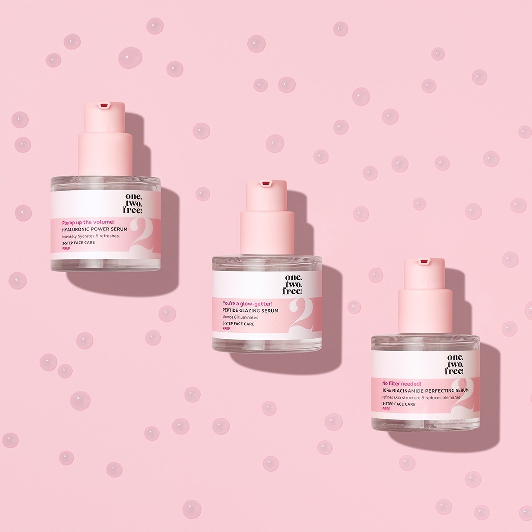one.two.free! Glowserum Peptidni serum za glaziranje – 30 ml