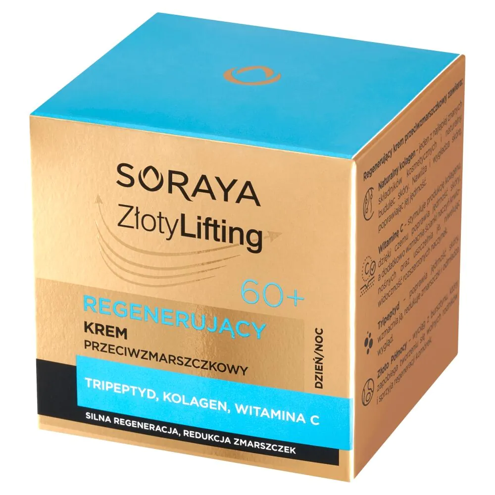 Soraya Złoty Lifting Regenerujący krem przeciwzmarszczkowy 60+ 50ml
