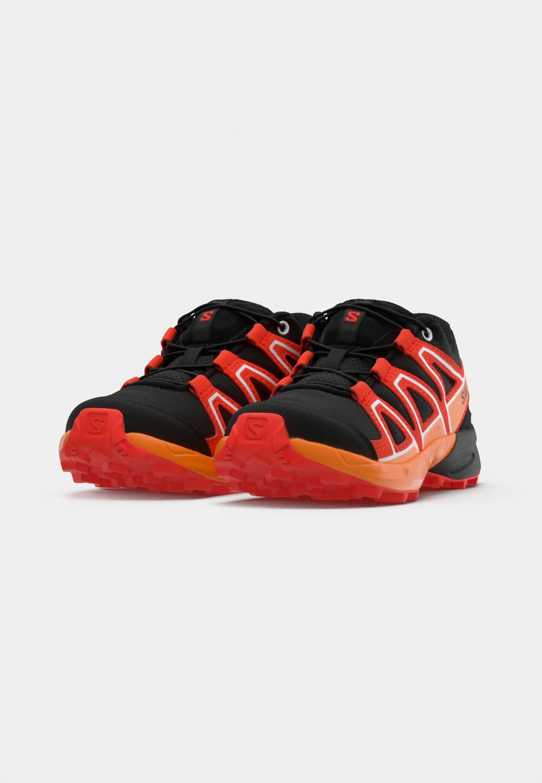 Salomon SPEEDCROSS UNISEX - Wandelschoenen - zwart/kersentomaat/kurkuma