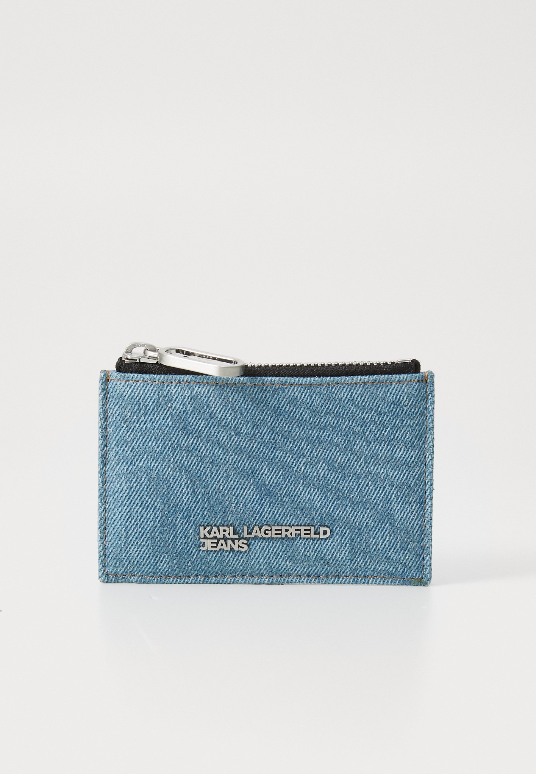 Karl Lagerfeld Jeans LOGO KAARTHOUDER KETTING - Portemonnee - helderblauw marmer