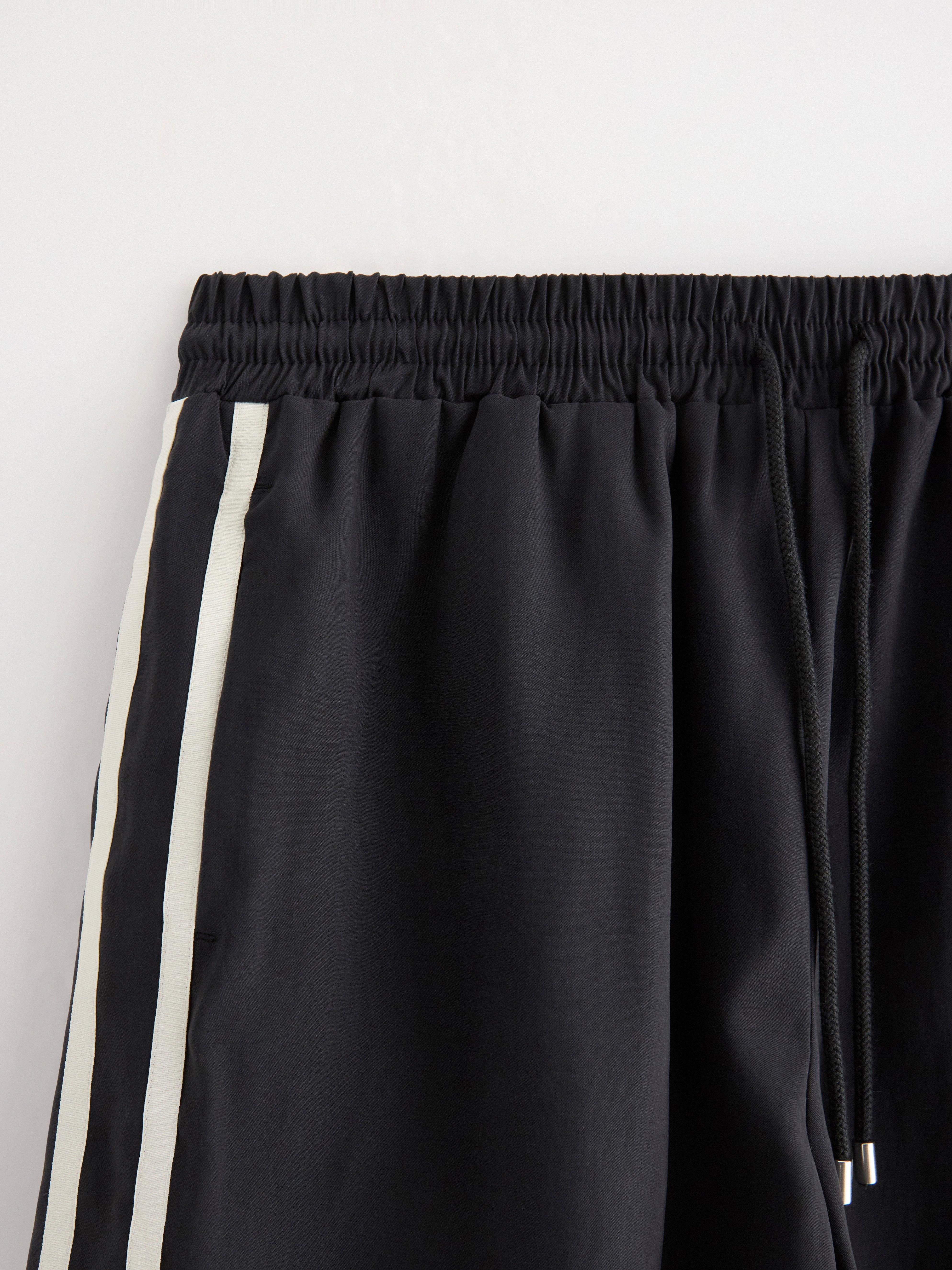Shorts med ränder Black