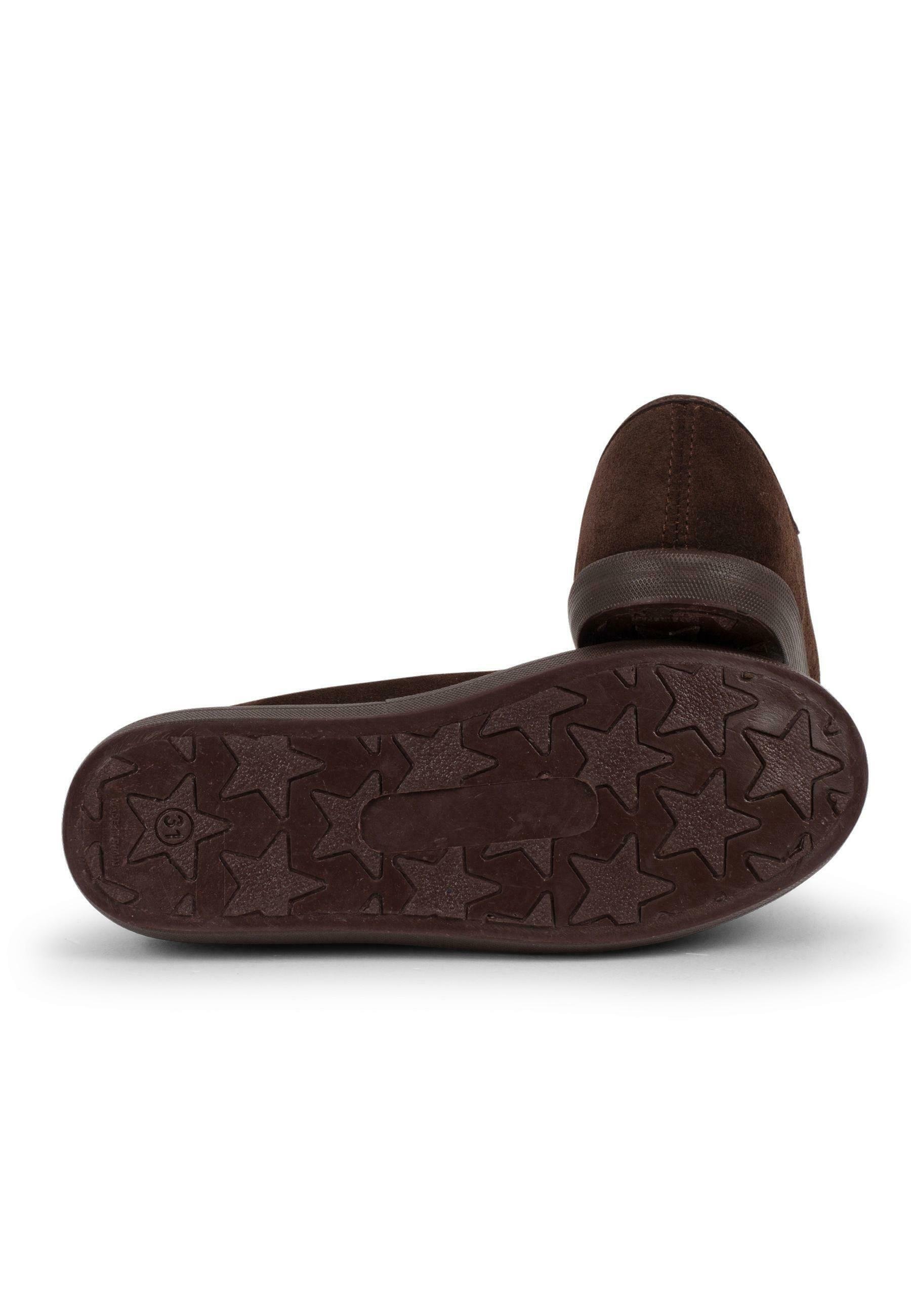 Pisamonas Nautische Suède Schoenen voor Kinderen en Volwassenen - Casual Veterschoenen - Bruin