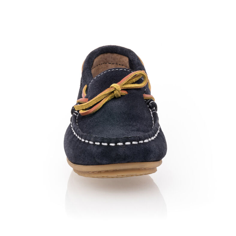 Blauwe jongensloafers/bootschoenen