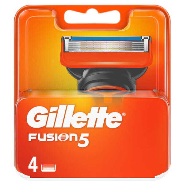 Gillette Fusion5 barberbladrefill for menn, 4 stk | Herre | Superdrug