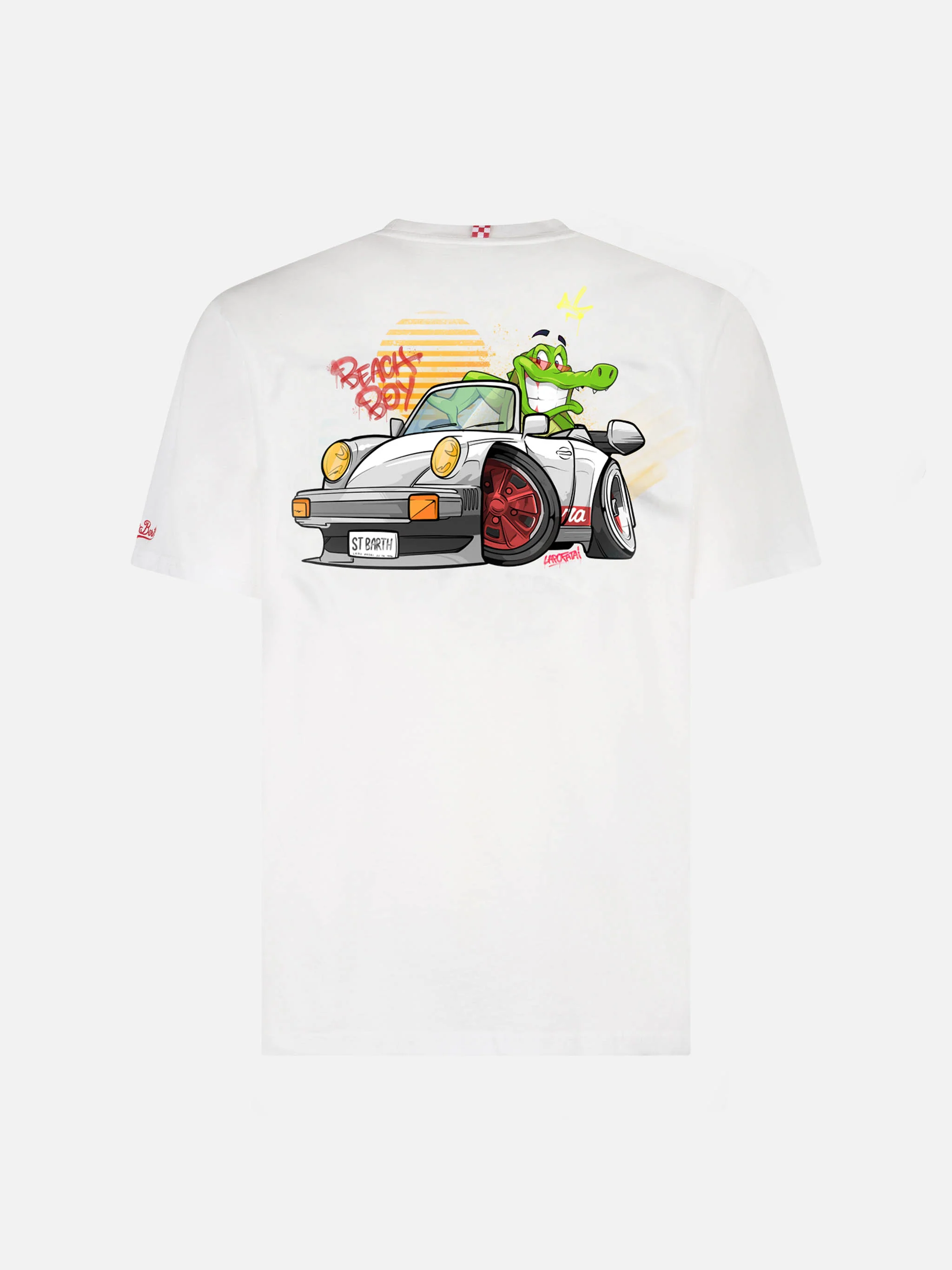 T-shirt da bambino in cotone con stampa coccodrillo cryptopuppets | ED
