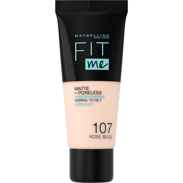 Fond de teint Maybelline New York Fit Me Matte & Poreless 107 Rose Beige<br>