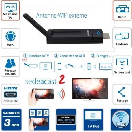 SEDEACAST 2 clé HDMI multimédia WiFi