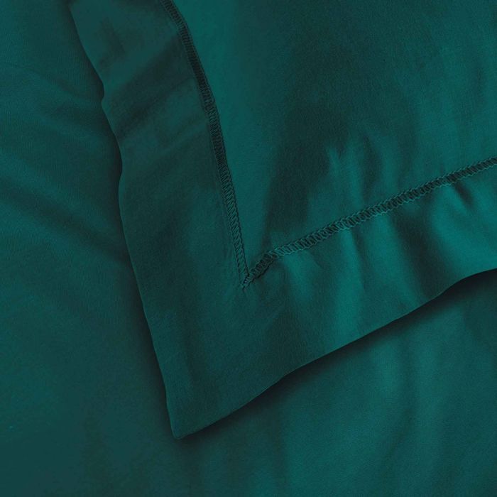 Federa quadrata 63x63 cm - 100% cotone - Verde smeraldo